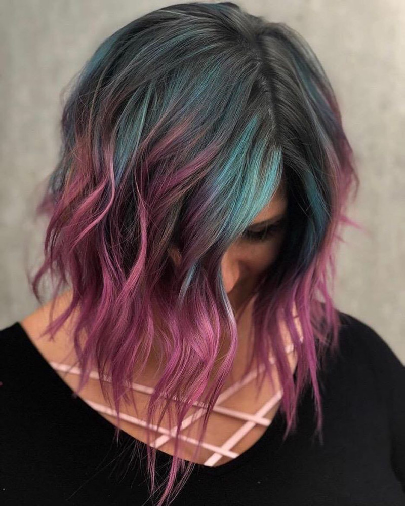 Kreative Frisuren für mittellanges Haar mit Farbe: Die besten Styling-Ideen