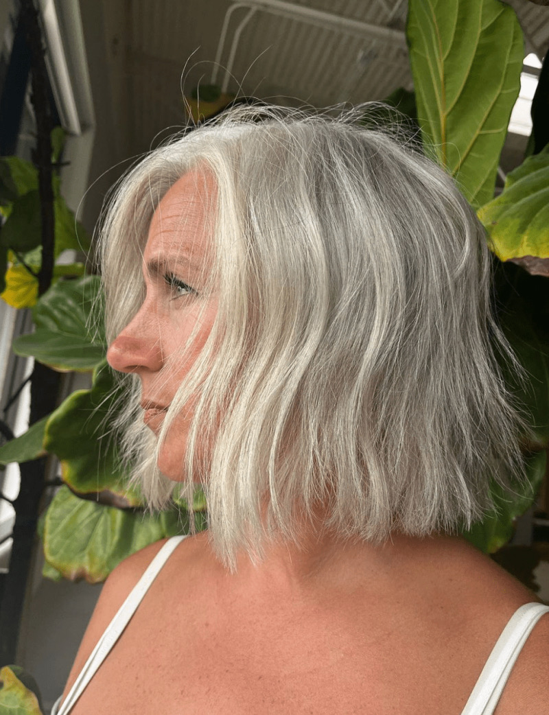 Frisuren ab 50 feines Haar Grau: Lässig und Modern